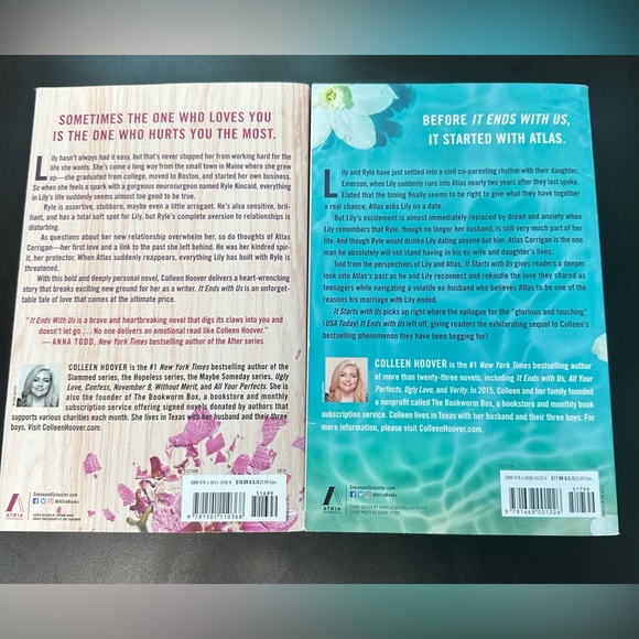 It Ends With Us + It Starts With Us by Colleen Hoover - Picture 2 of 4